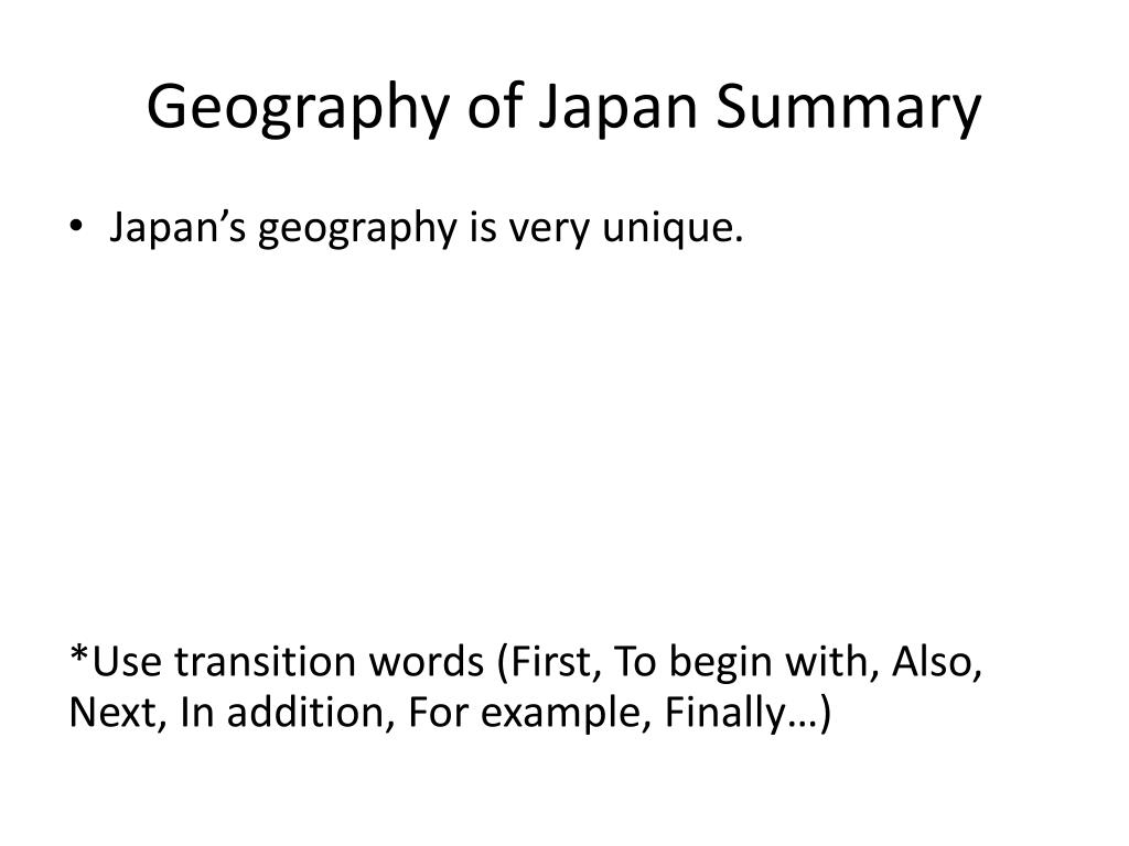 japan geography essay