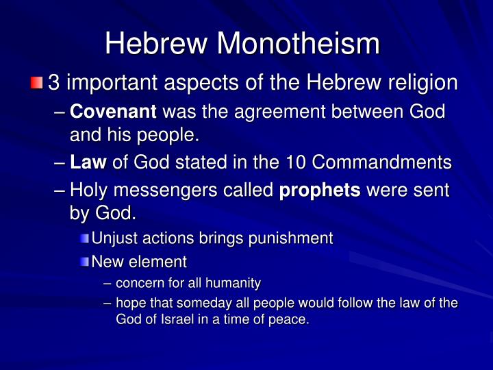 significance of hebrew monotheism significance of hebrew monotheism