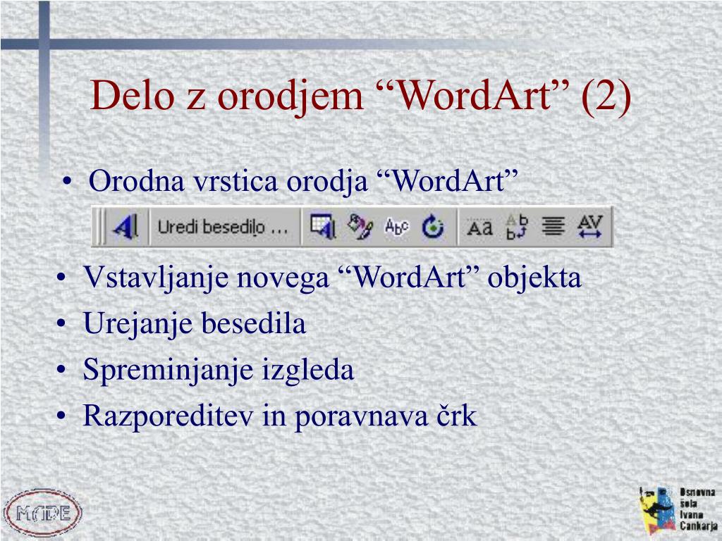 PPT - Urejanje besedila z orodjem MS Word (4. del) 17. 1. 2004 PowerPoint  Presentation - ID:5543838