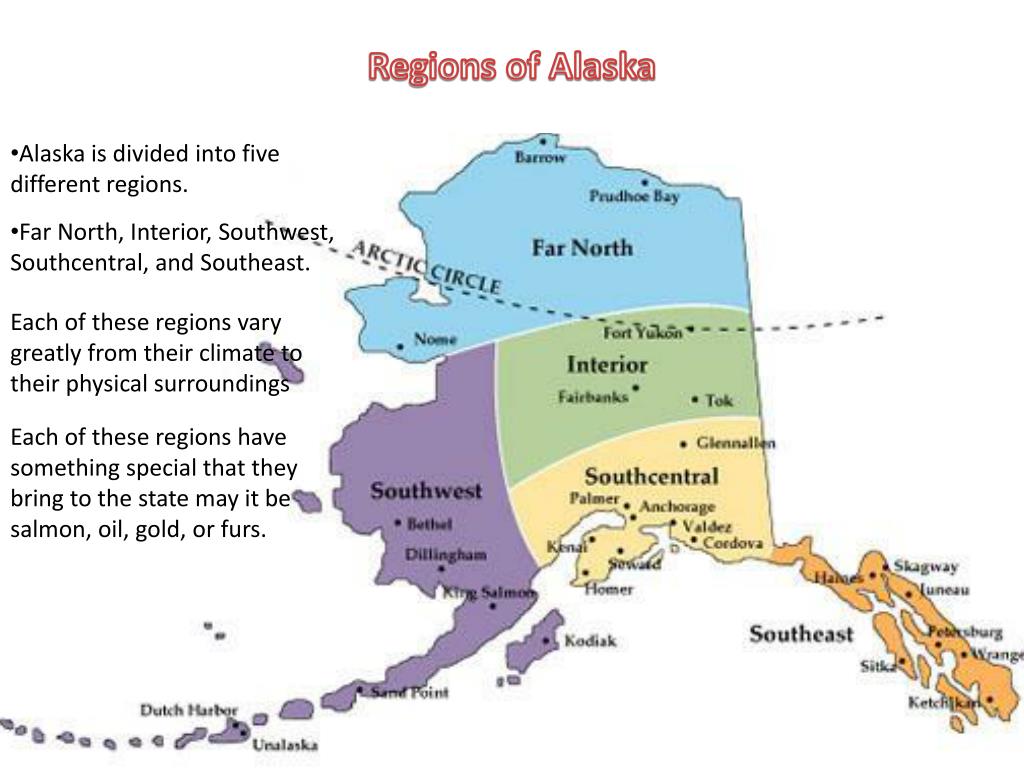 Map Of Southwest Alaska Ppt - Regions Of Alaska Powerpoint Presentation, Free Download - Id:5543861
