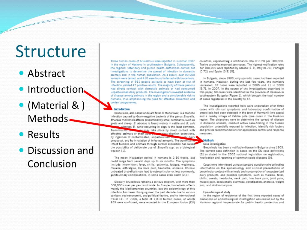 how to structure journal club presentation