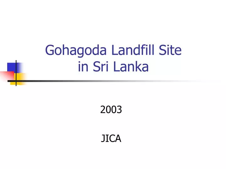 gohagoda landfill site in sri lanka n.
