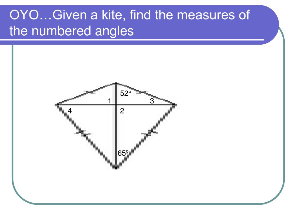 properties of a kite interiaor angles