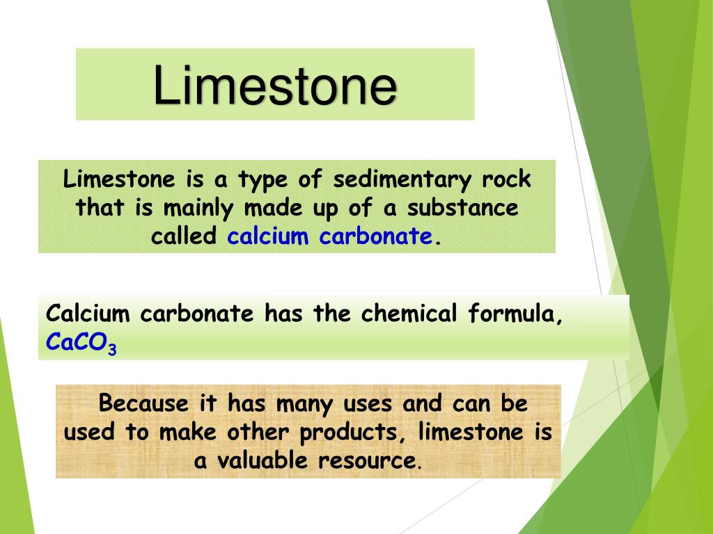 Calcium carbonate formula