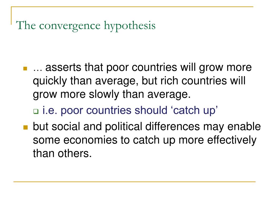 convergence hypothesis aphg