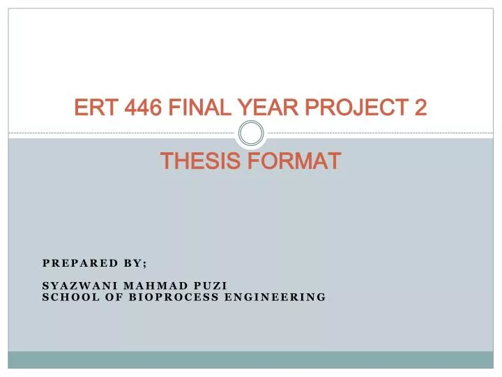 final year project thesis template