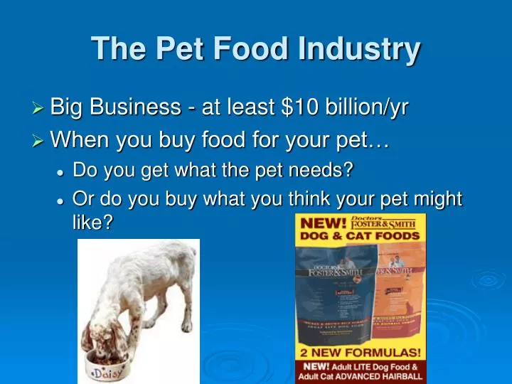 PPT The Pet Food Industry PowerPoint Presentation, free download ID