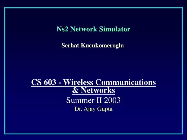 ns2 network simulator n.