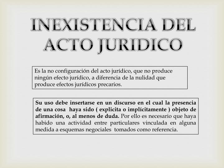 PPT - NULIDAD E INEXISTENCIA DEL ACTO JURÍDICO PowerPoint Presentation