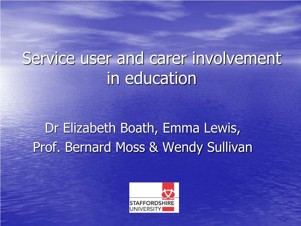 service user and carer involvement literature review