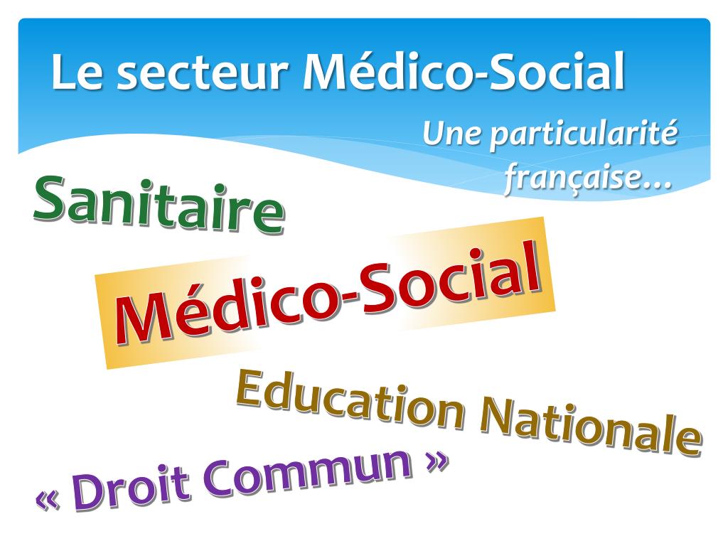PPT Les acteurs institutionnels du secteur MédicoSocial PowerPoint