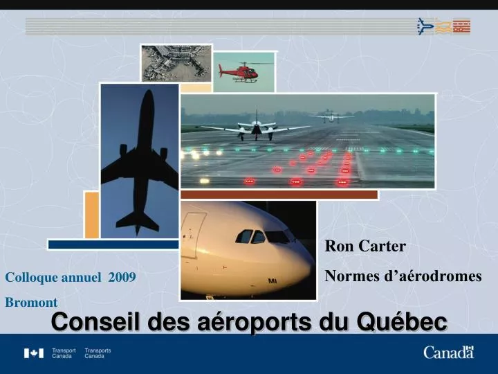 PPT Canadian Aviation Regulations Part III Regulatory update SWIFT, September 10 14, 2006