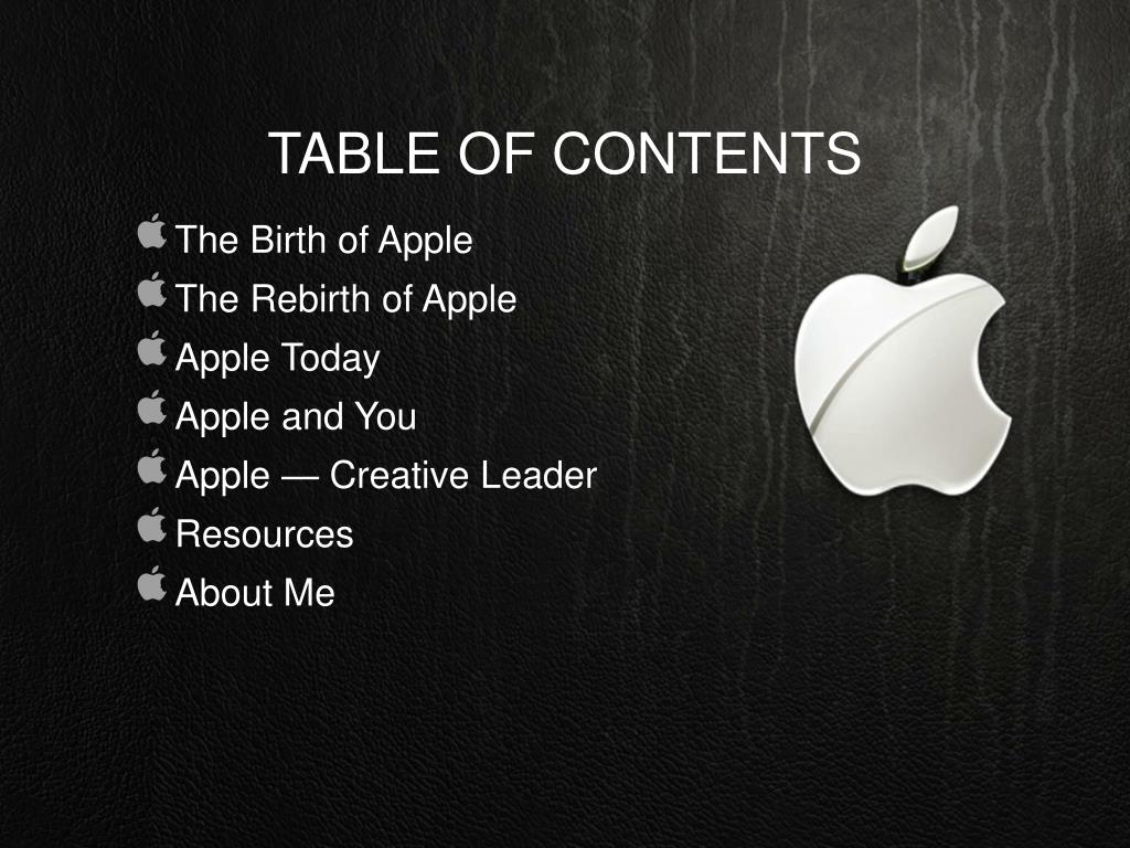 last apple presentation