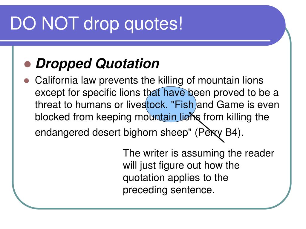 Dropped Meaning