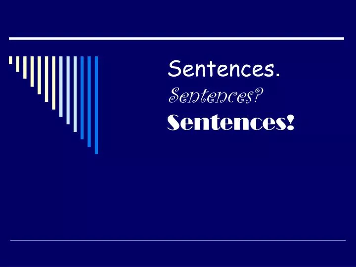 sentences sentences sentences n.
