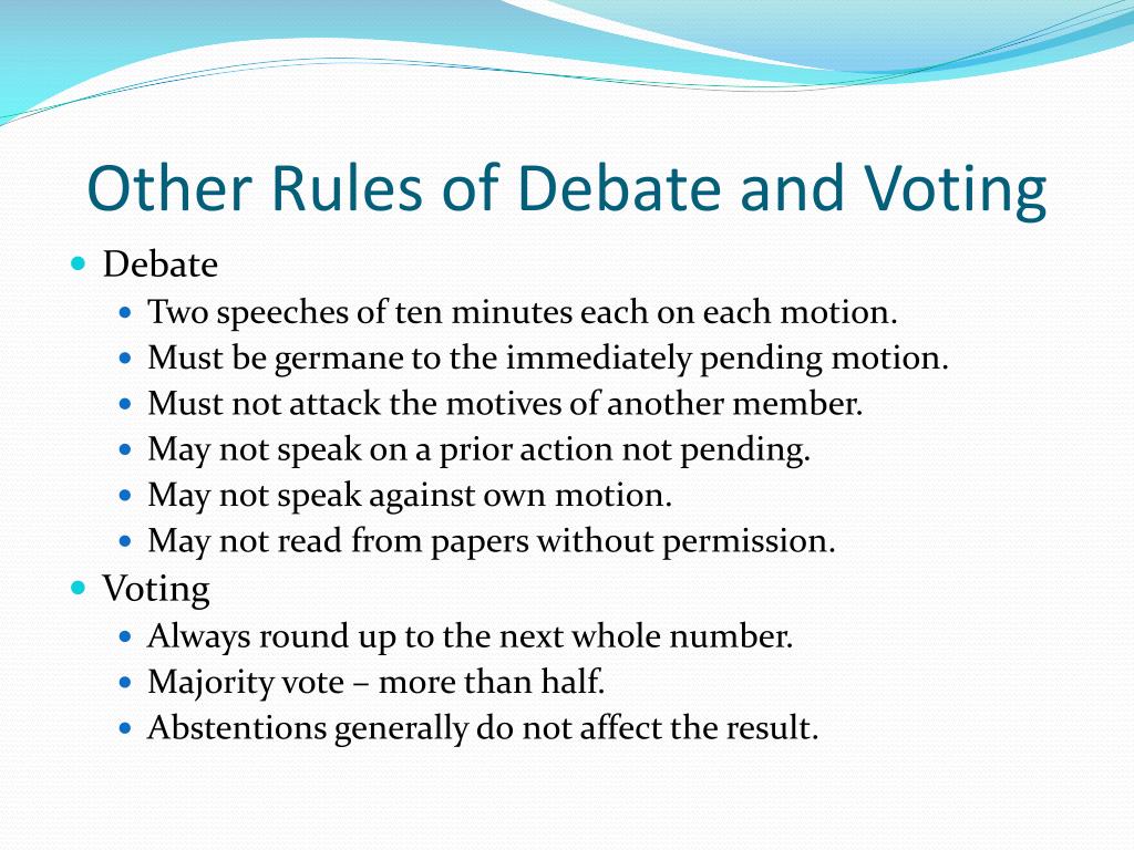 PPT Robert’s Rules of Order PowerPoint Presentation, free download
