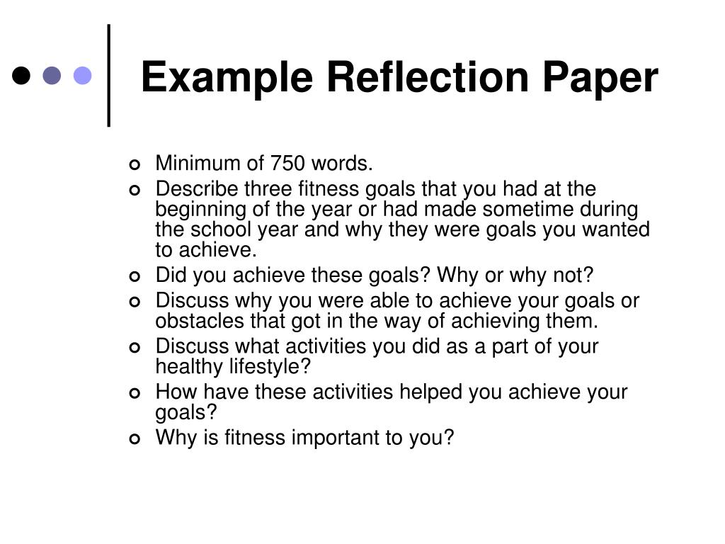 research paper and reflection paper difference