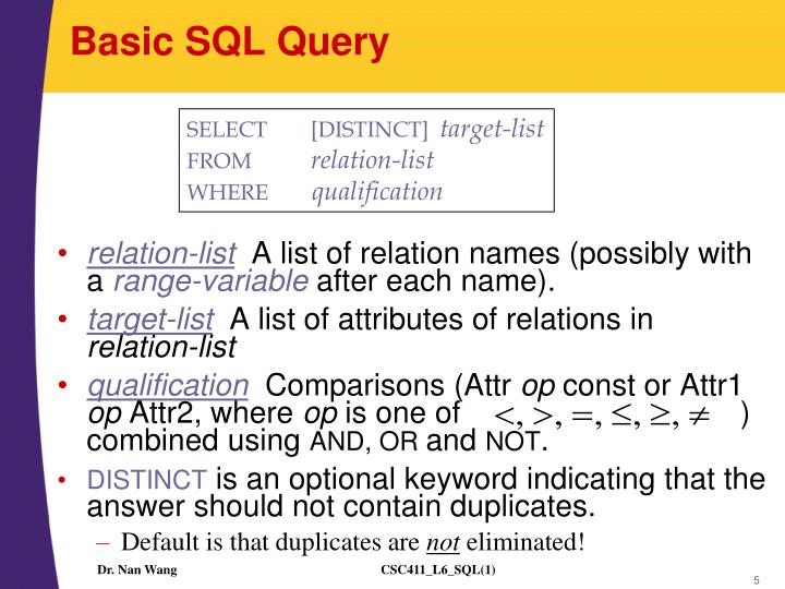Ppt sql queries constraints triggers chapter 5 part 1 powerpoint presentation id 5553834