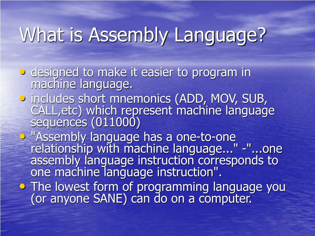 PPT - Assembly Programming PowerPoint Presentation, free download - ID ...