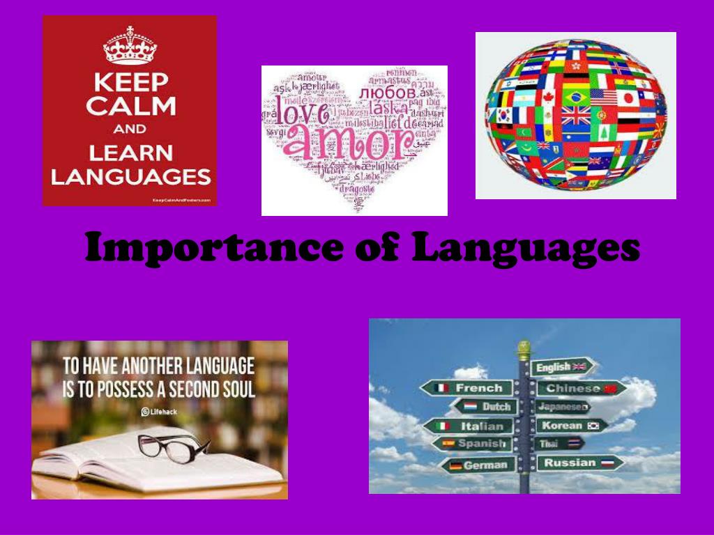 presentation of language importance