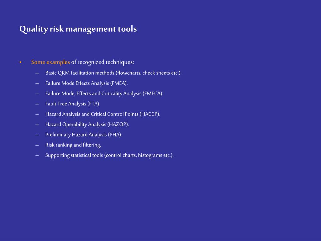 PPT - Quality Risk Management Methodology PowerPoint Presentation, free