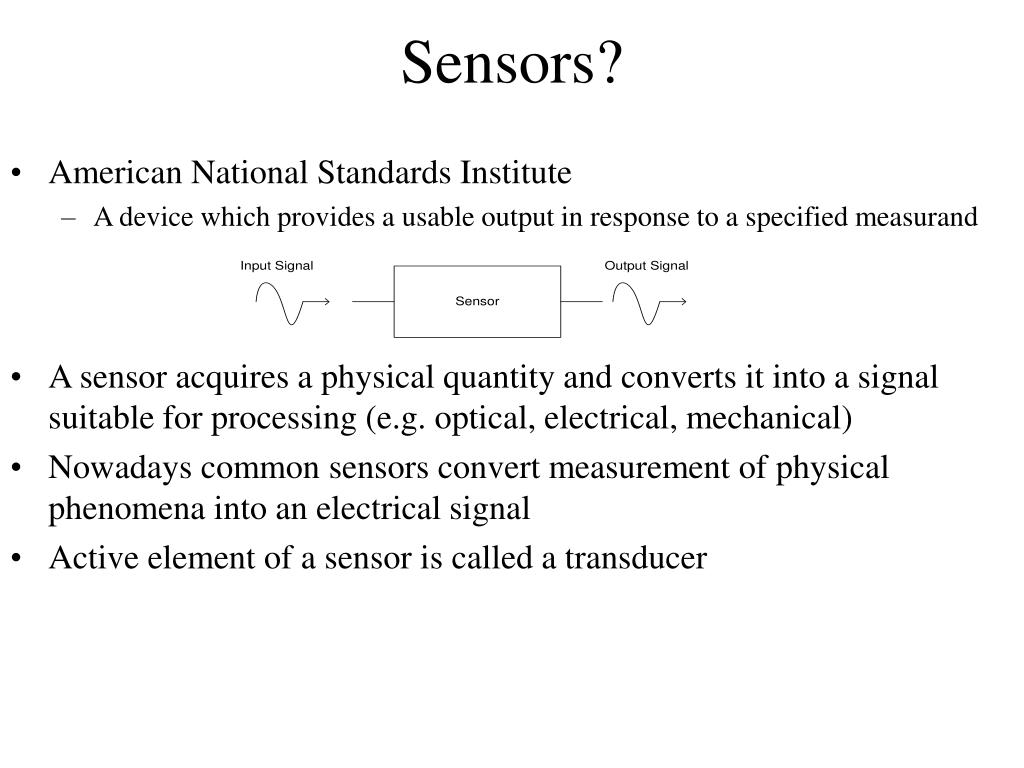 sensors ppt presentation download