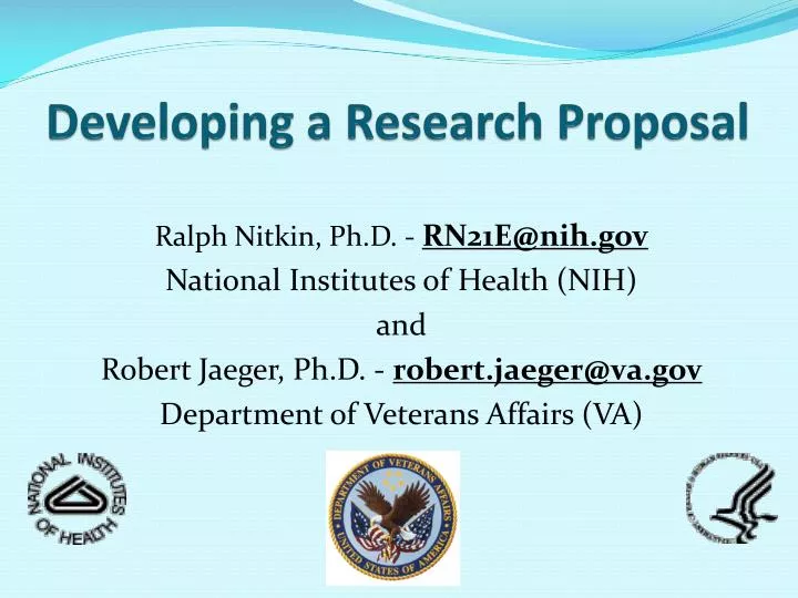 developing a research proposal ppt