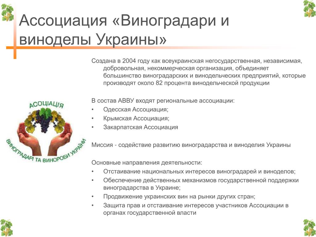 Федеральный проект стимулирование развития виноградарства и виноделия