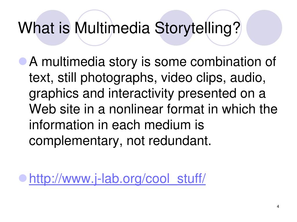 multimedia storytelling assignment