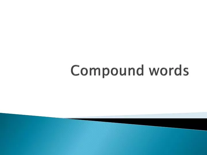 compound words n.