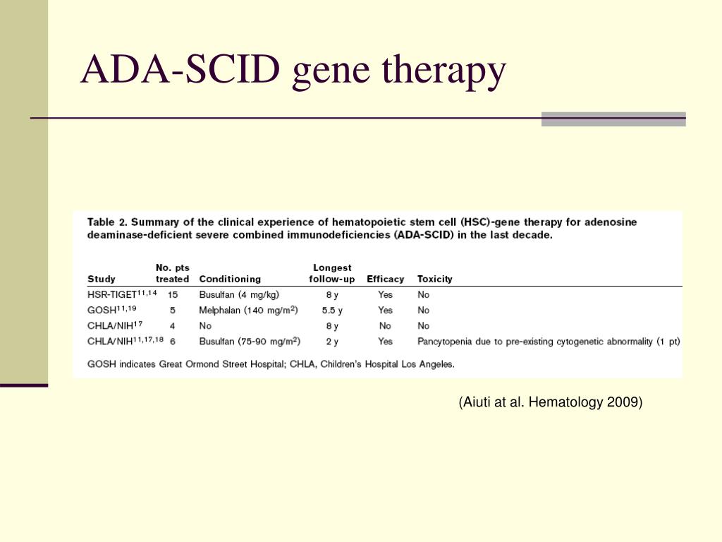 gene therapy for scid