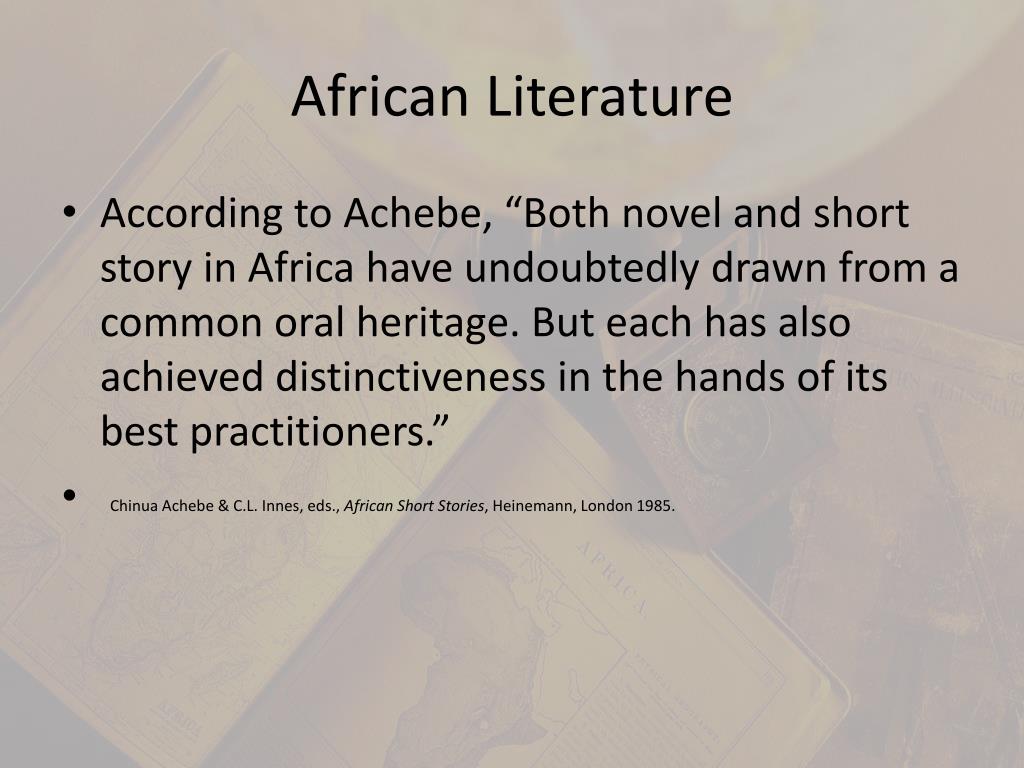 the african literature