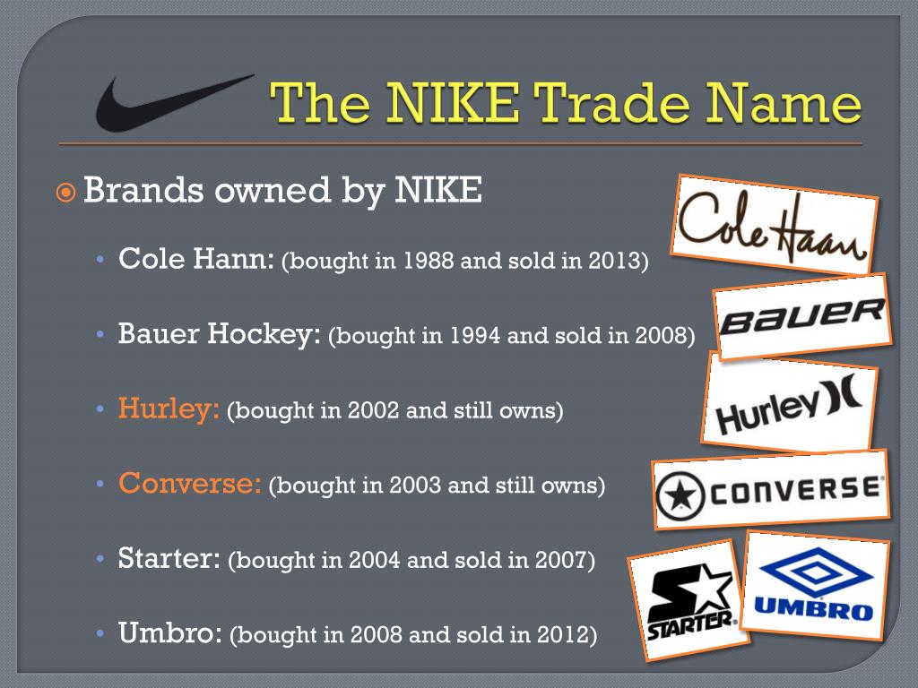 what companies does nike own
