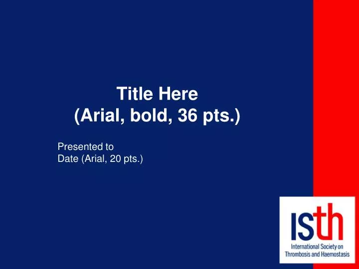 title here arial bold 36 pts n.