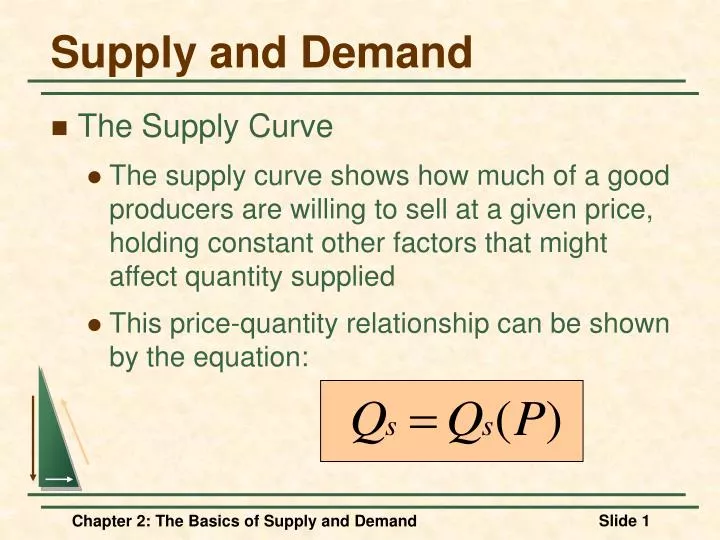 PPT - Supply and Demand PowerPoint Presentation, free download - ID:5567426