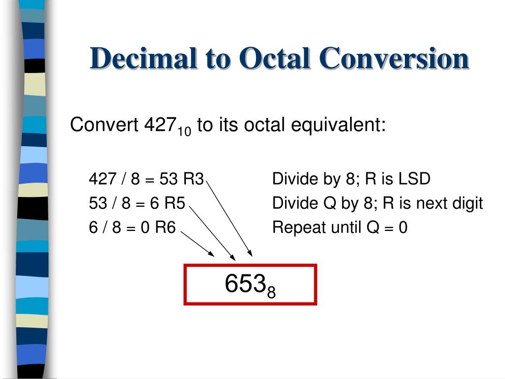 Octal a decimal