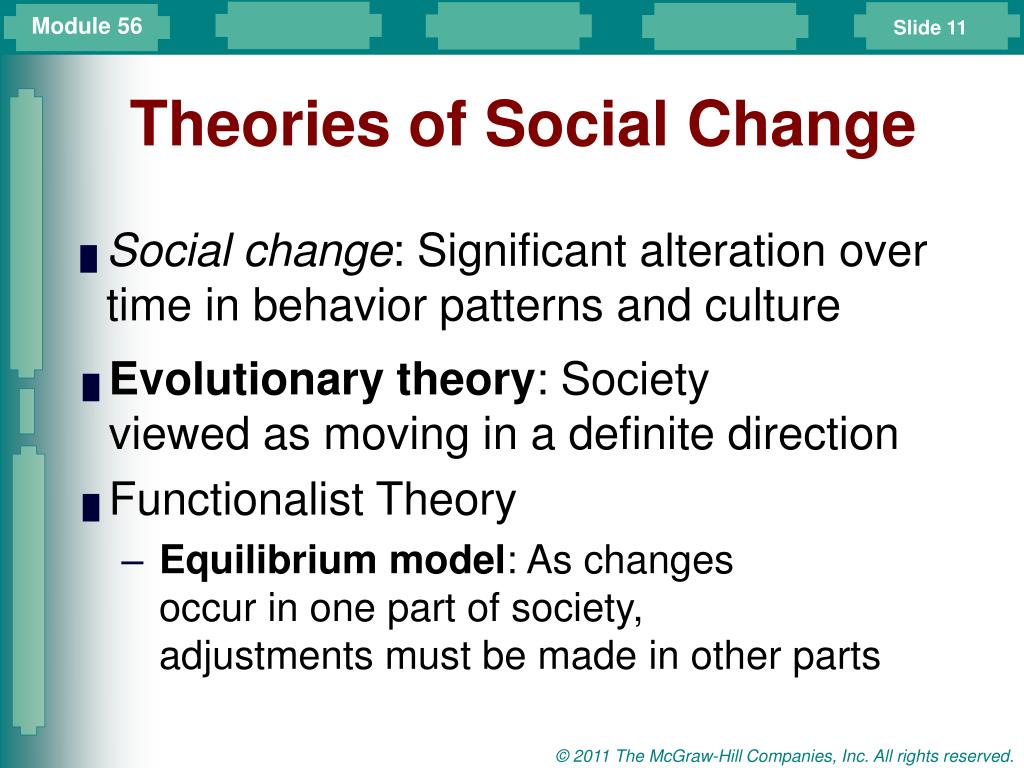 what are the three theories of social change