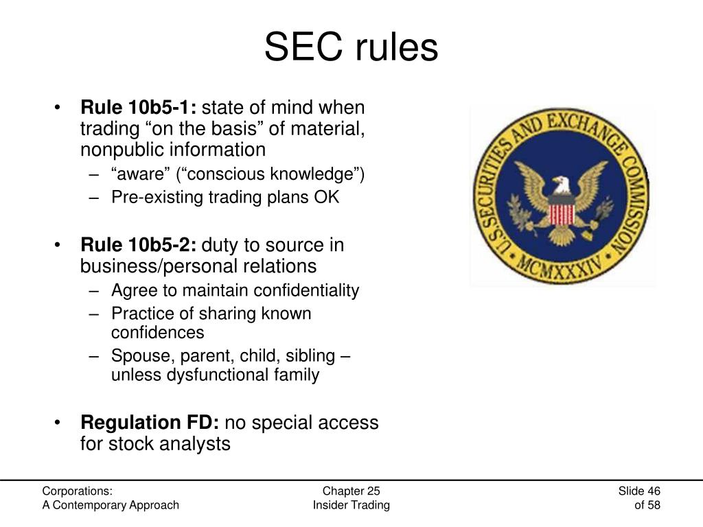 PPT Chapter 25 Insider Trading PowerPoint Presentation, free download