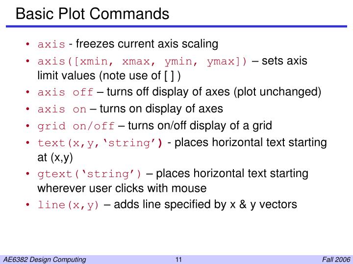 PPT - 2D Plotting in Matlab PowerPoint Presentation - ID:5568546