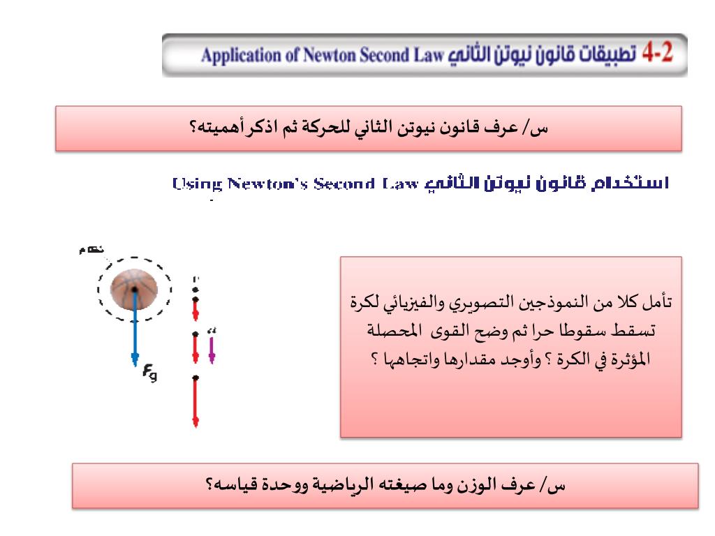 قانون نيوتن الثاني
