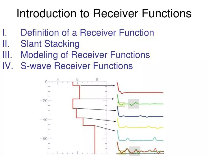 PPT Introduction to Receiver Functions PowerPoint Presentation, free