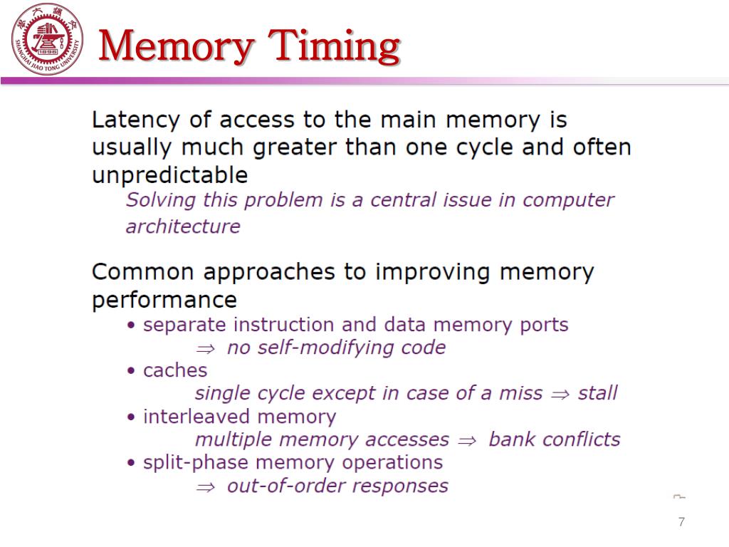 Memory timing control что это