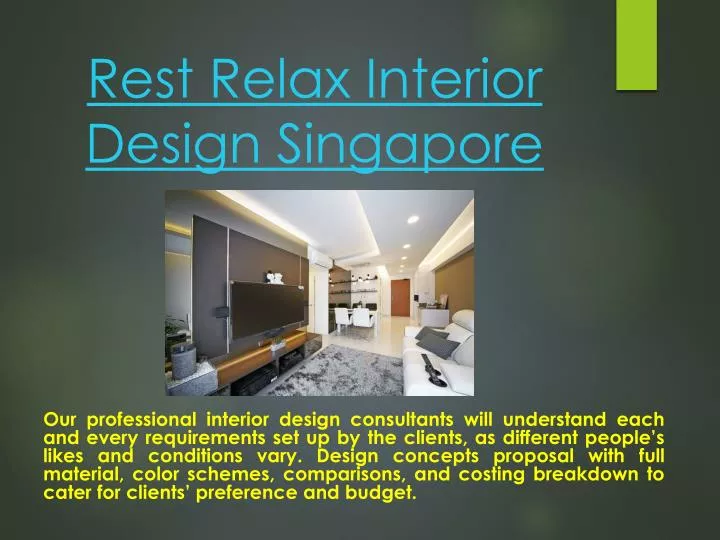 Ppt Resort Style Hdb Interior Design Powerpoint