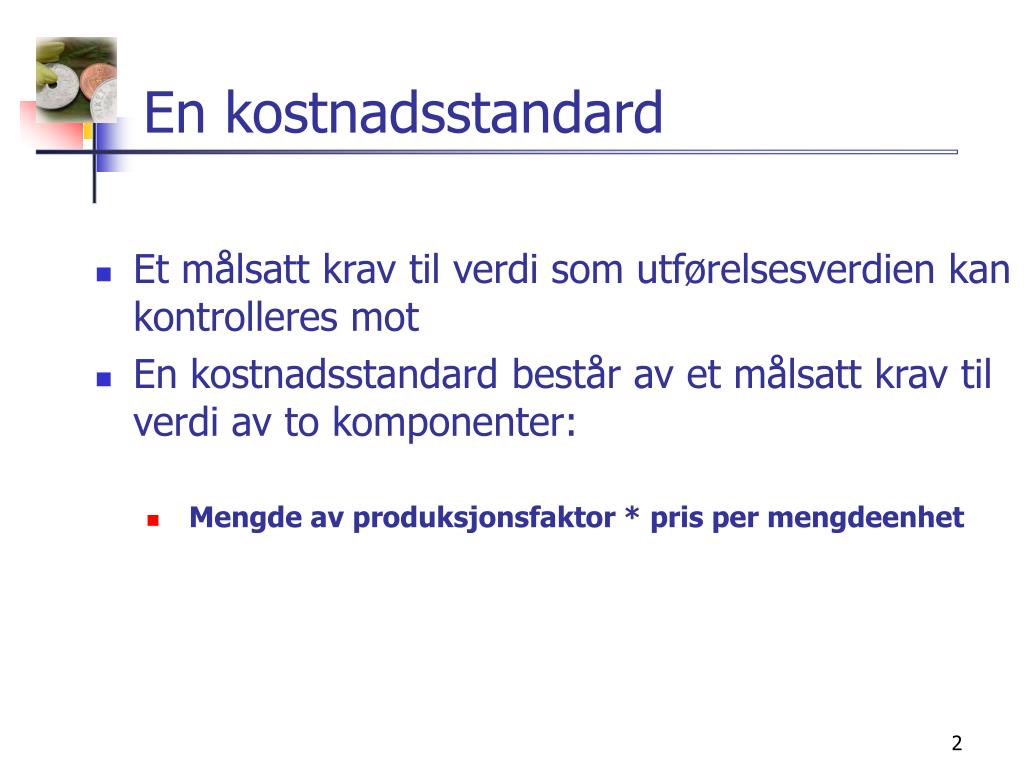 PPT - Forskjellen mellom normalkost og standardkost PowerPoint Presentation  - ID:5571315
