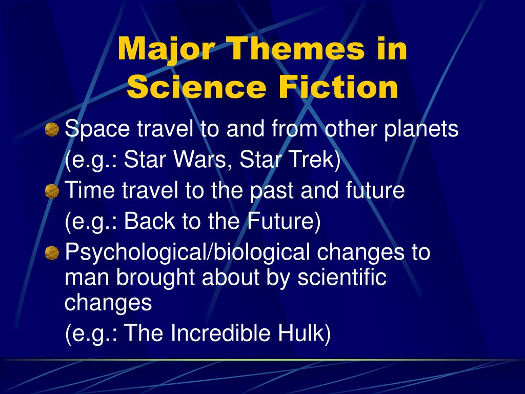 research topics in science fiction