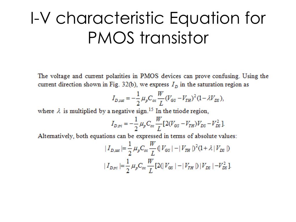 PPT Basic MOS Device Physics PowerPoint Presentation, free download