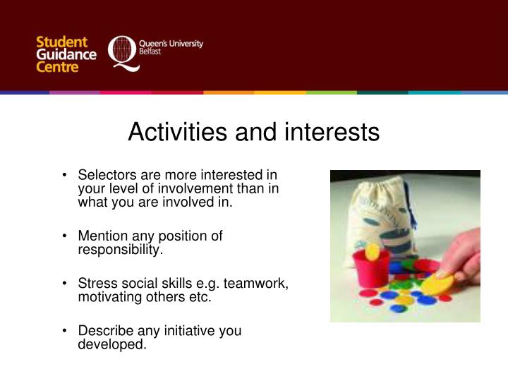 describe your involvement in activities outside of work How would you describe your career progress what non-work goals and priorities may influence your career decisions in what a great resource for those who are preparing for a specific role or are looking to identify volunteer events where you can work alongside co-workers outside of your immediate work -group. describe your involvement in activities outside of work How would you describe your career progress what non-work goals and priorities may influence your career decisions in what a great resource for those who are preparing for a specific role or are looking to identify volunteer events where you can work alongside co-workers outside of your immediate work -group.