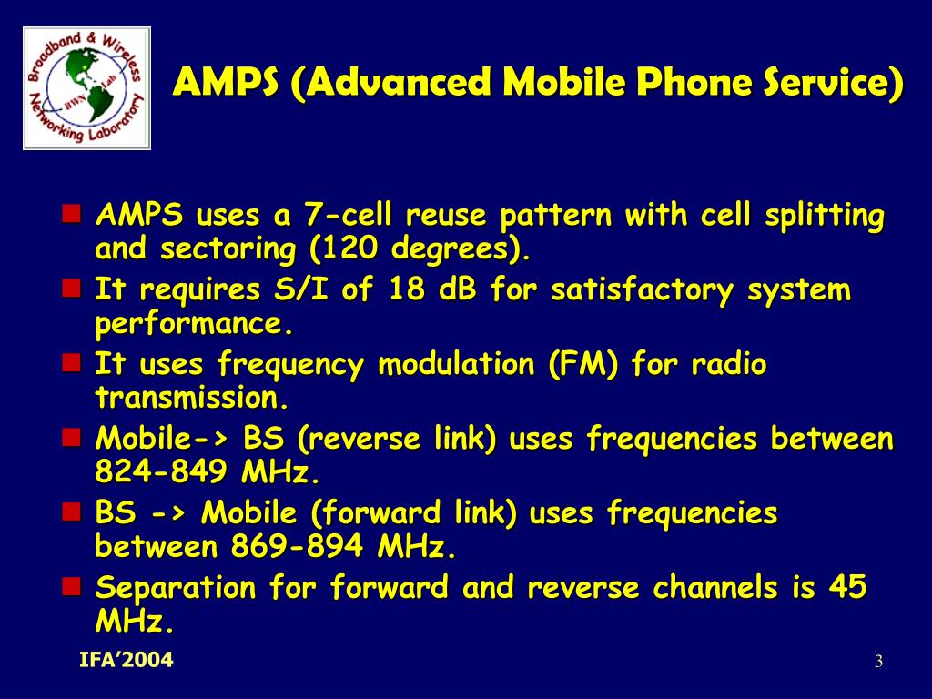 PPT - AMPS (Advanced Mobile Phone Service) PowerPoint Presentation, free  download - ID:5572369