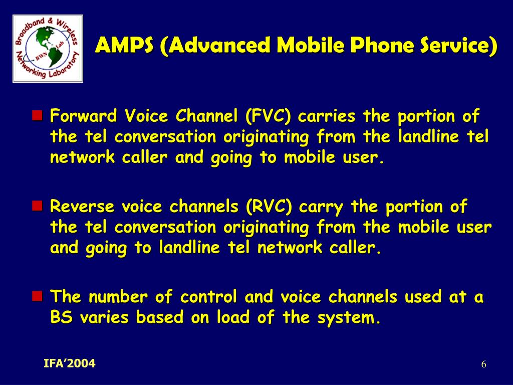 PPT - AMPS (Advanced Mobile Phone Service) PowerPoint ...