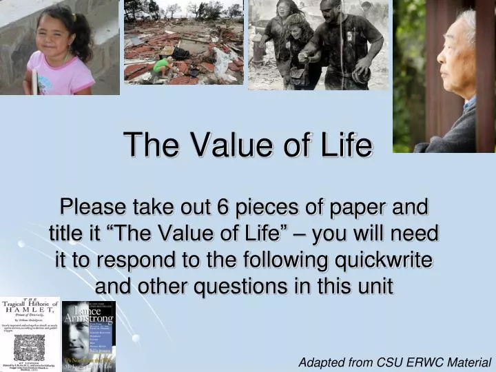 presentation on value of life